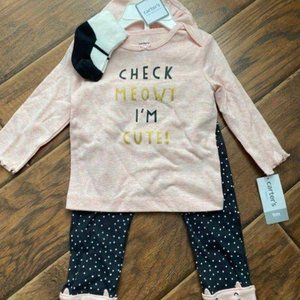 Carter’s 3-Piece Cat Outfit